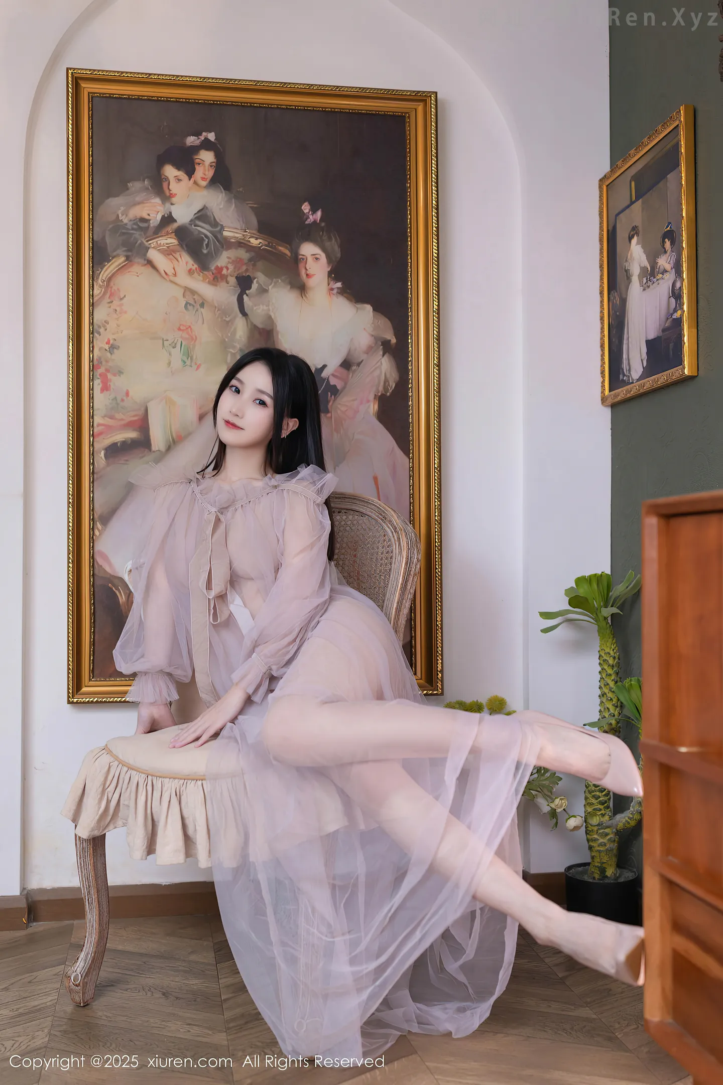 图片[6]-[XiuRen秀人网] VOL.10752 模特杏子Yada性感轻透粉色薄纱露紫色内衣秀曼妙身姿诱惑写真68P-秀人网官方网站